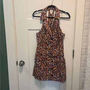 Maeve Amelia Floral Halter Shirt Dress size M